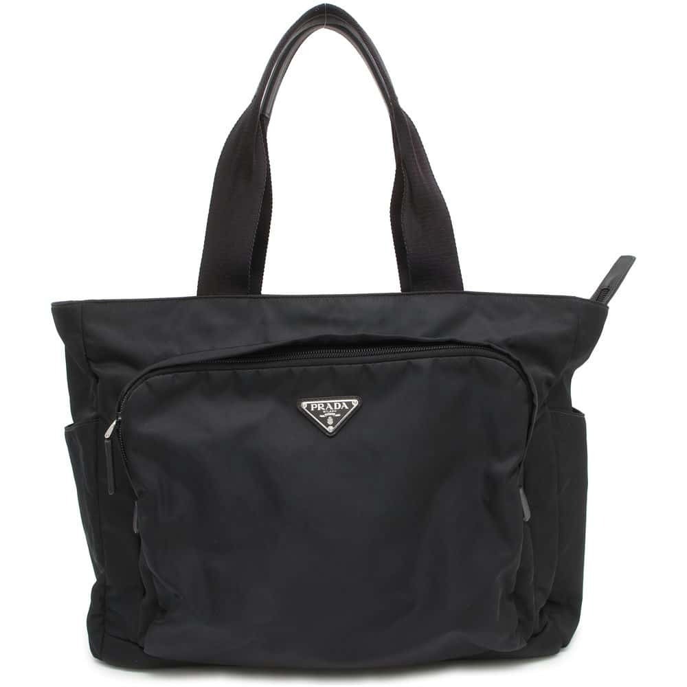 Prada Tote Bag Saffiano Leather Black